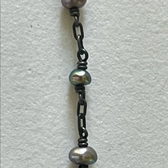 RARE! Vintage 1990’s Ten Thousand Things Double Strand Tahitian Pearl Necklace - Picture 4 of 8